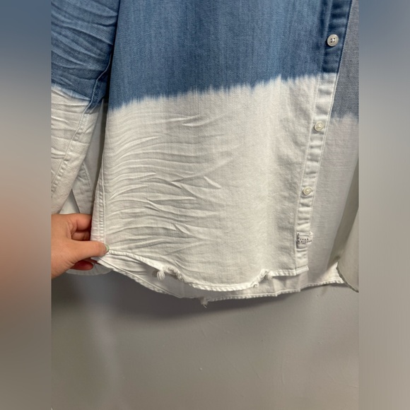 Frank & Eileen Barry Button Up Indigo Dip Denim Style - Size Small - Picture 5 of 6